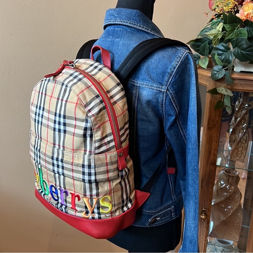 A 258 - % Authentic Burberry Backpack - image 3